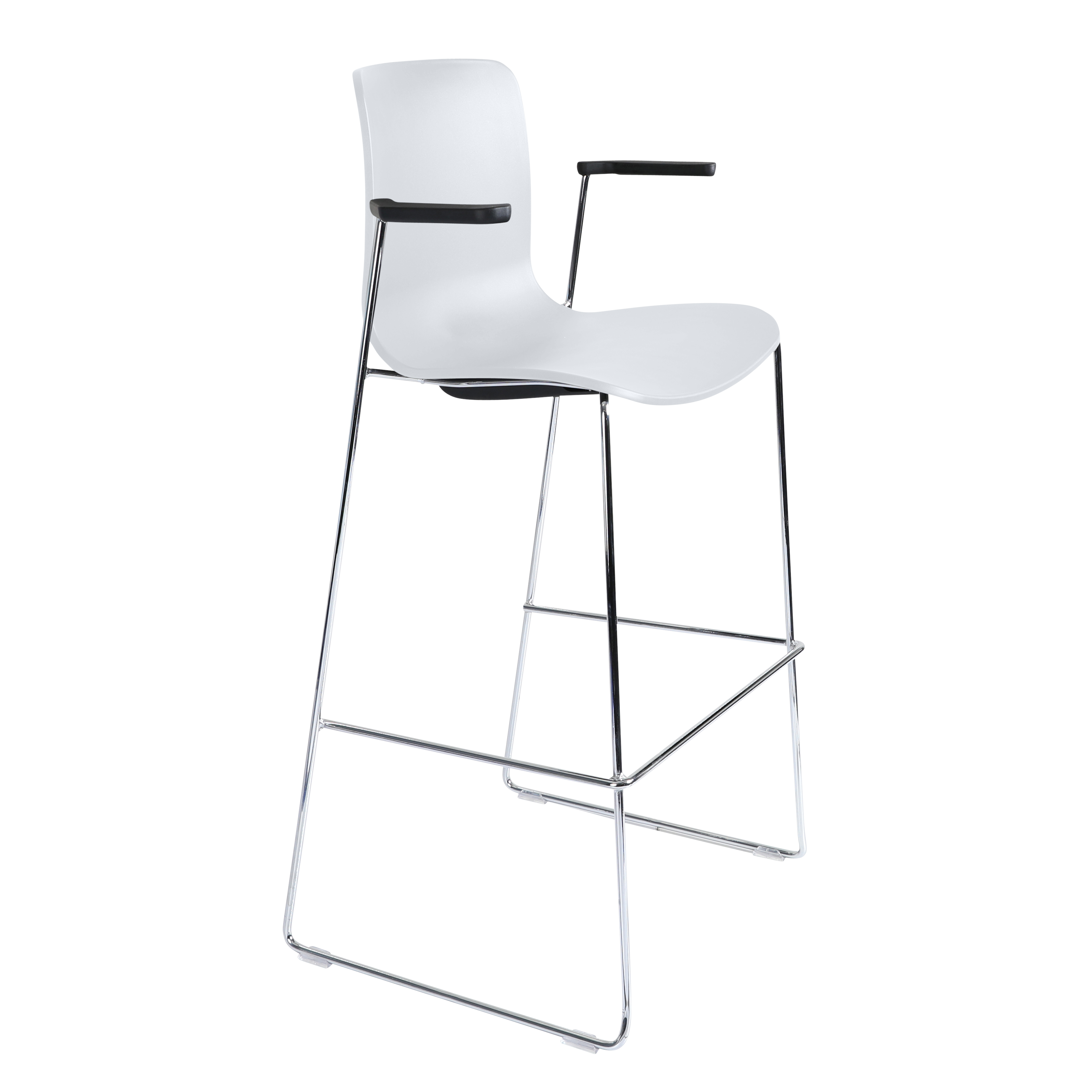 Acti Stool (White / Stool Sled Base)